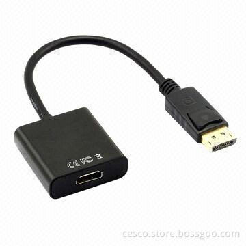 Displayport Male to HDMI Female, supports full display port link training